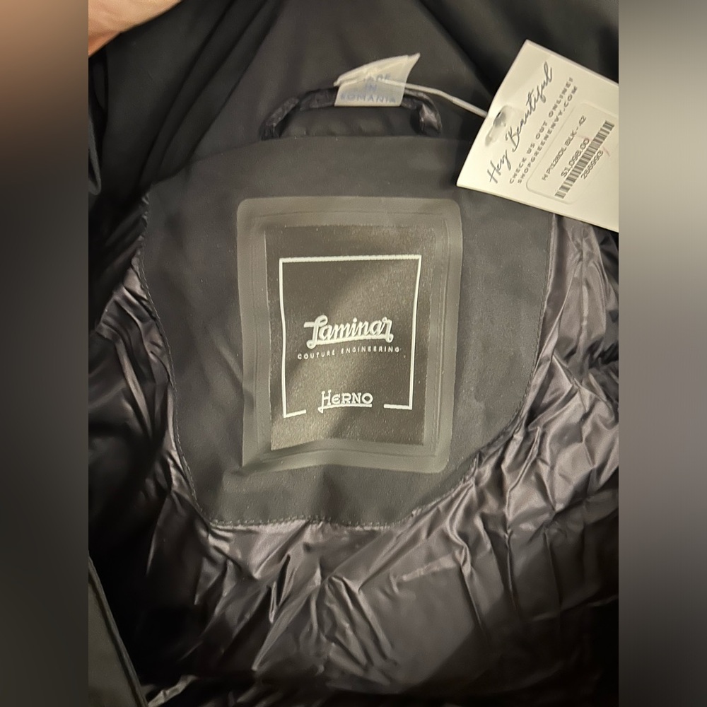 Herno Gore-tex Windstopper Coat Black - Picture 9 of 9